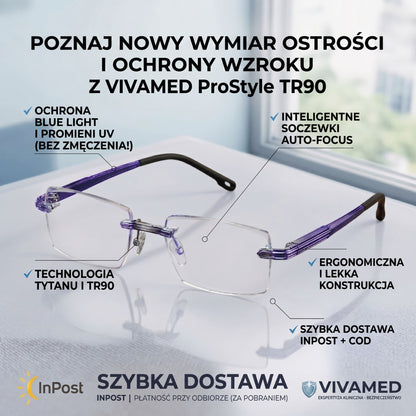 [KUP 1 OTRZYMAJ 2 GRATIS] Titanium ProStyle™ TR90 – Inteligentne Wsparcie Wzroku i Brak Zmęczenia Oczu